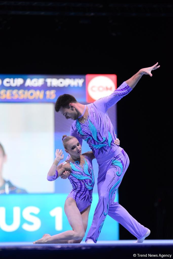 Finals of FIG Acrobatic Gymnastics World Cup kick off in Baku (PHOTO)