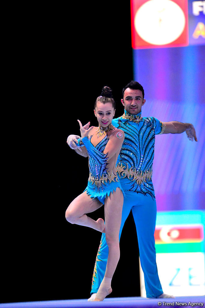 Finals of FIG Acrobatic Gymnastics World Cup kick off in Baku (PHOTO)