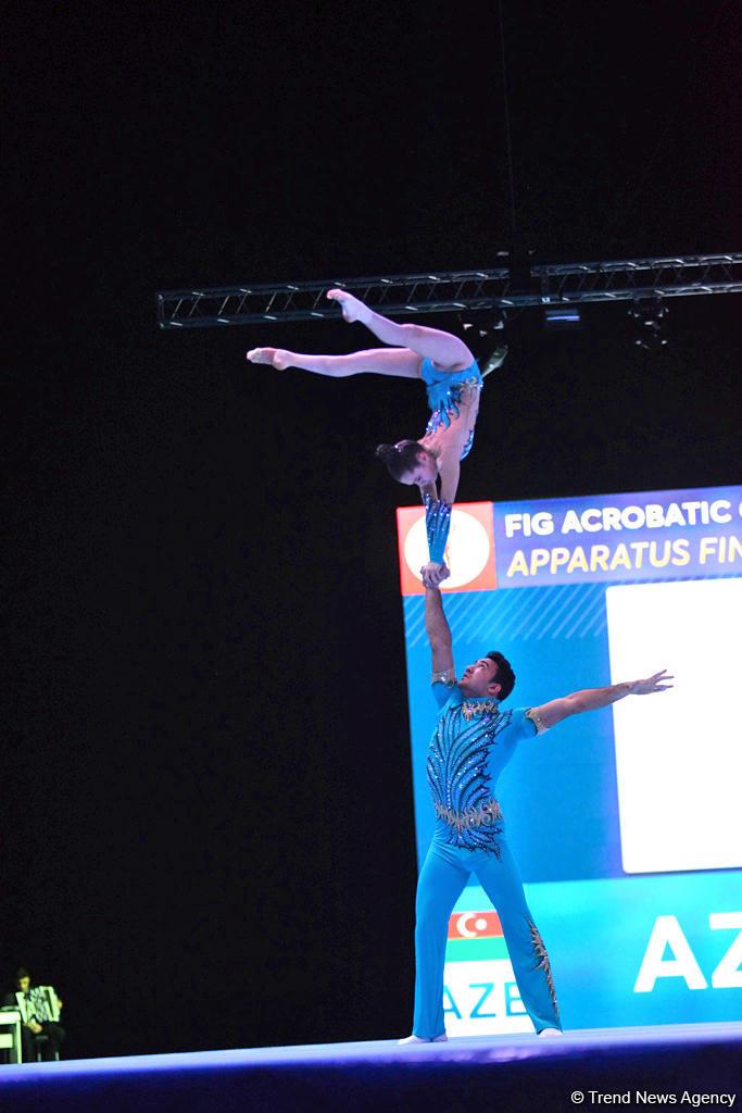 Finals of FIG Acrobatic Gymnastics World Cup kick off in Baku (PHOTO)