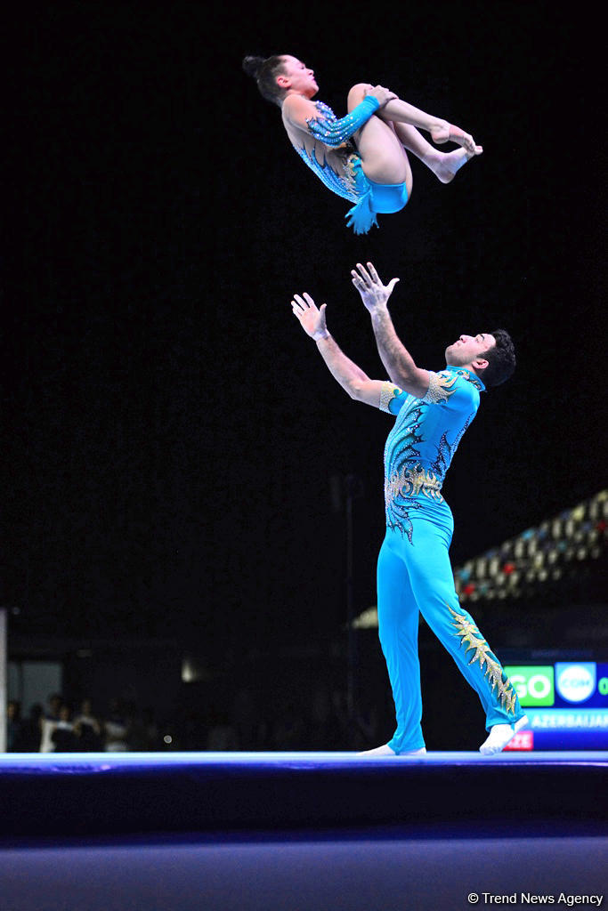 Finals of FIG Acrobatic Gymnastics World Cup kick off in Baku (PHOTO)