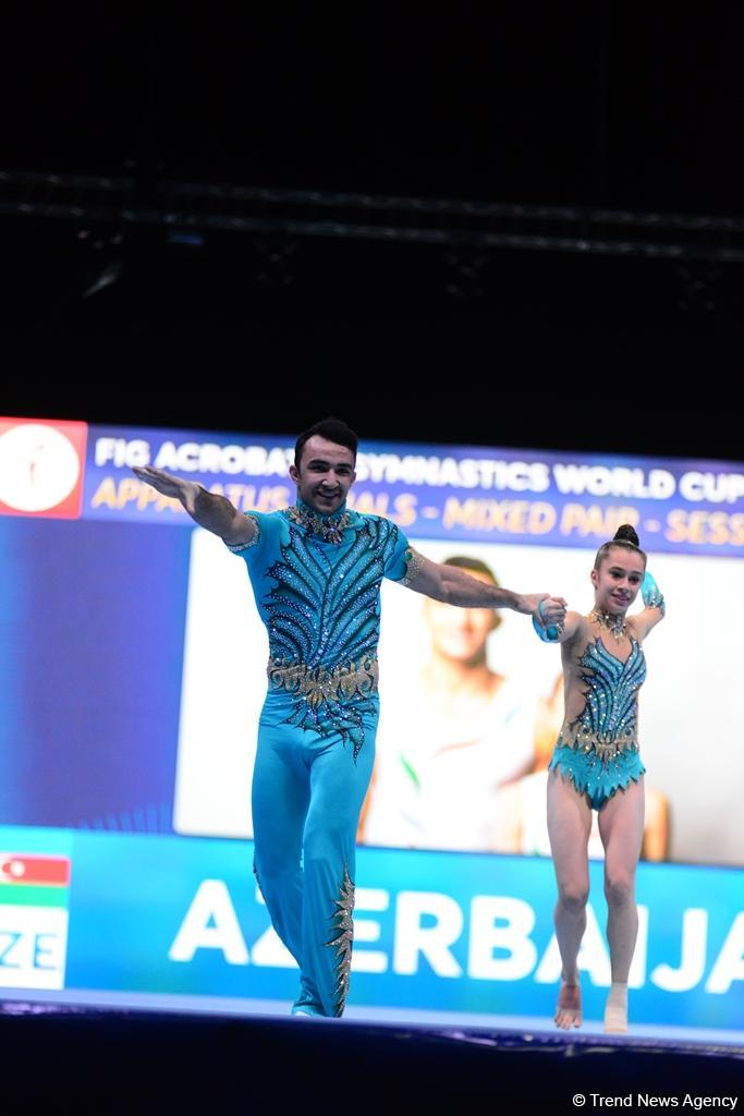 Finals of FIG Acrobatic Gymnastics World Cup kick off in Baku (PHOTO)