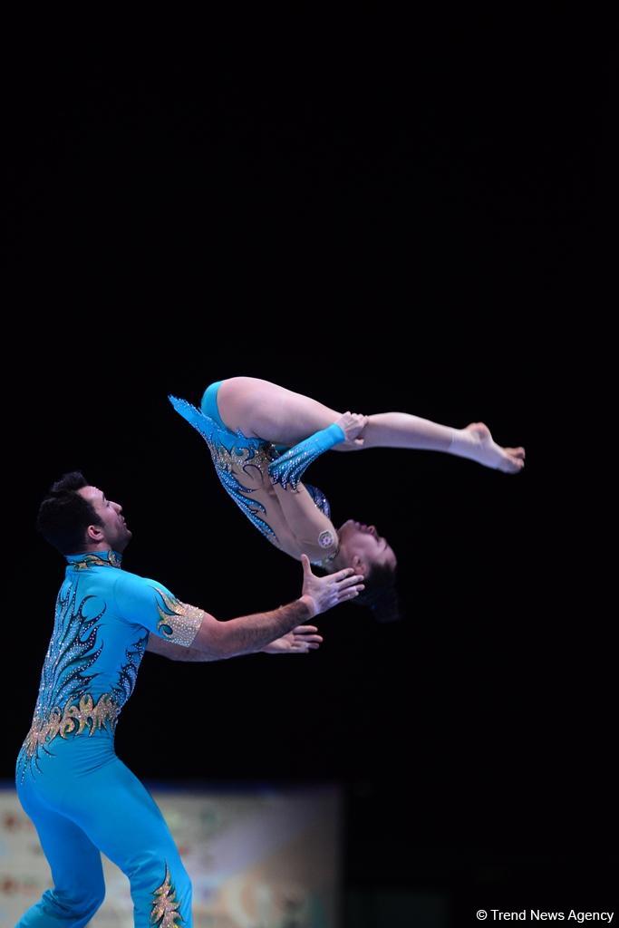 Finals of FIG Acrobatic Gymnastics World Cup kick off in Baku (PHOTO)