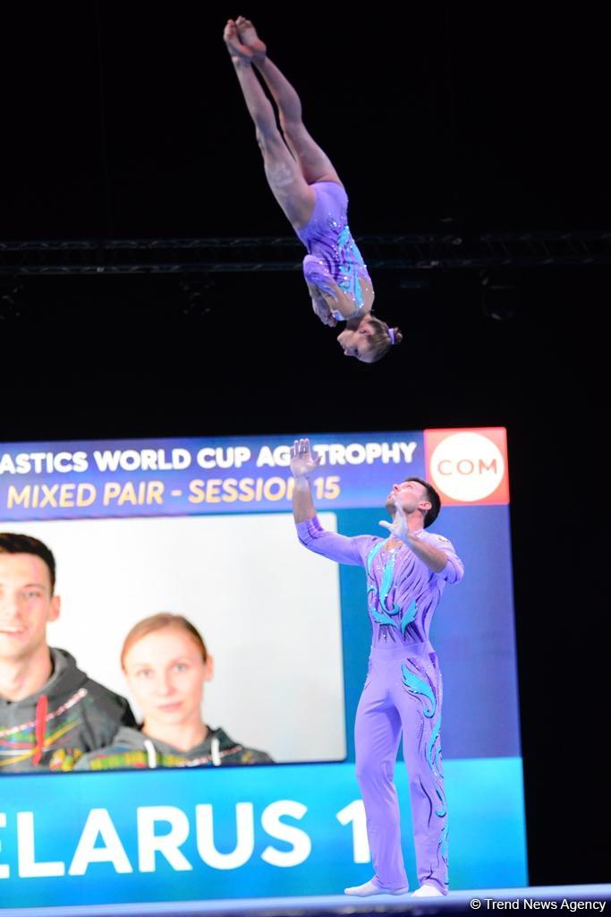 Finals of FIG Acrobatic Gymnastics World Cup kick off in Baku (PHOTO)