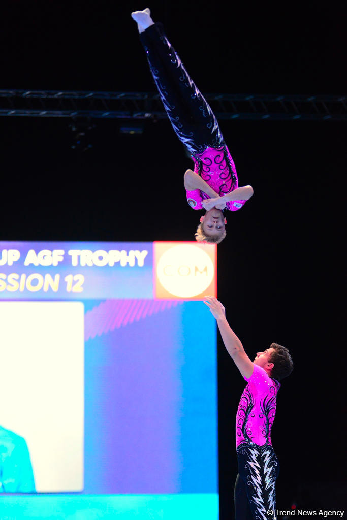 Finals of FIG Acrobatic Gymnastics World Cup kick off in Baku (PHOTO)