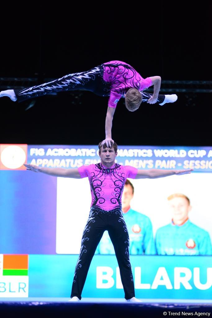 Finals of FIG Acrobatic Gymnastics World Cup kick off in Baku (PHOTO)