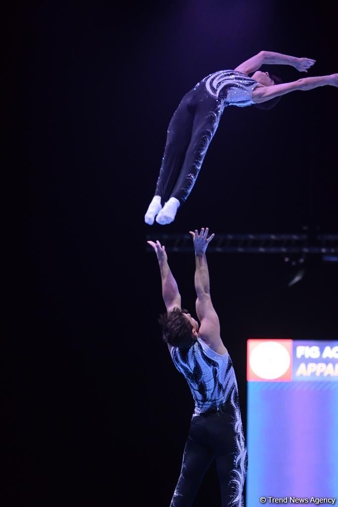 Finals of FIG Acrobatic Gymnastics World Cup kick off in Baku (PHOTO)