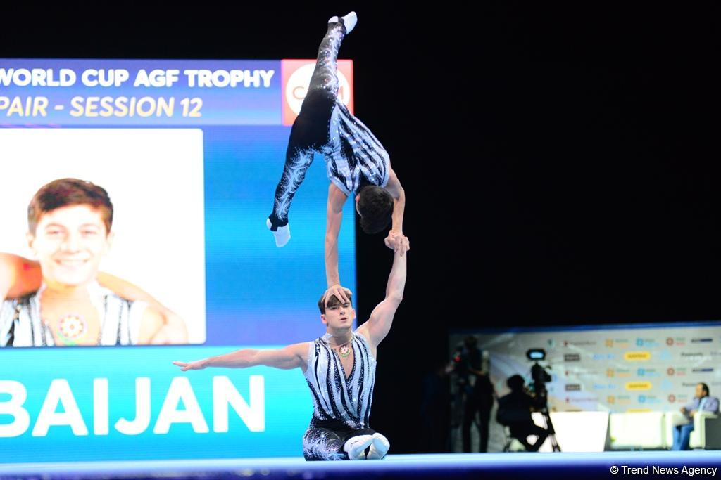 Finals of FIG Acrobatic Gymnastics World Cup kick off in Baku (PHOTO)