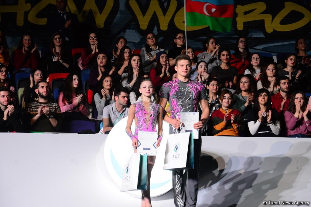 FIG Acrobatic Gymnastics World Cup winners awarded in Baku (PHOTO)