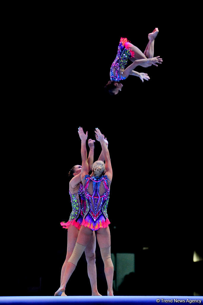 Finals of FIG Acrobatic Gymnastics World Cup kick off in Baku (PHOTO)