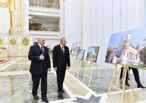 Official welcome ceremony held for Azerbaijani president in Minsk (PHOTO)