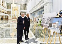 Official welcome ceremony held for Azerbaijani president in Minsk (PHOTO)