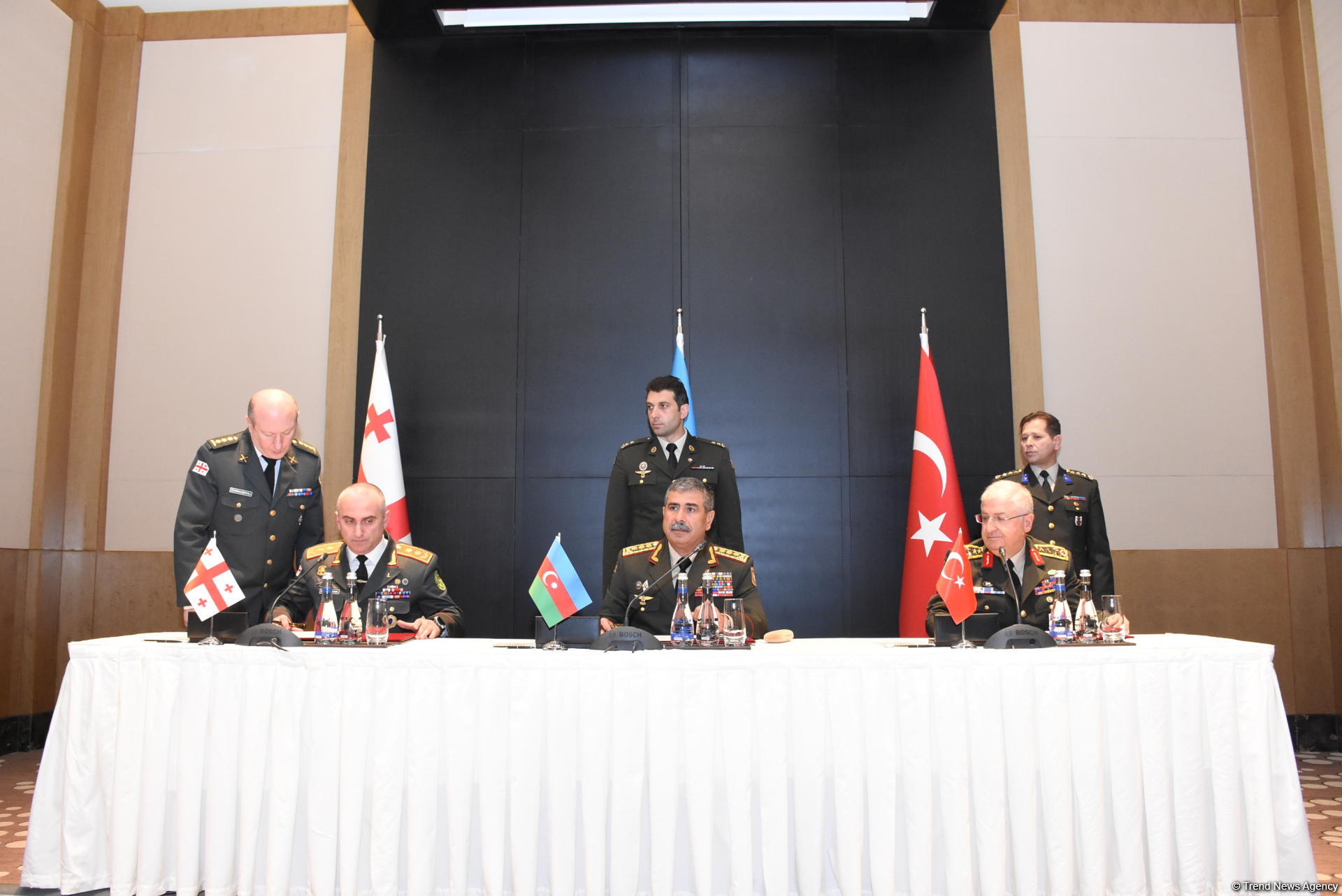 Representatives of power structures of Azerbaijan, Turkey, Georgia sign protocol in Baku (PHOTO)
