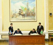 Azerbaijan, Turkmenistan sign bilateral documents (PHOTO)