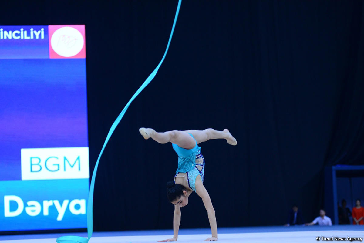 Second day of 25th Azerbaijan Championship in Rhythmic Gymnastics kicks off (PHOTO)