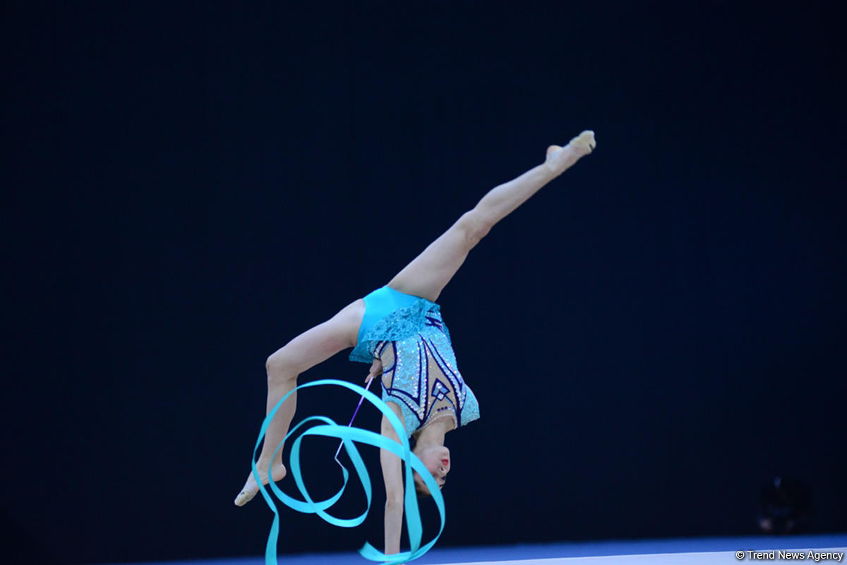 Second day of 25th Azerbaijan Championship in Rhythmic Gymnastics kicks off (PHOTO)