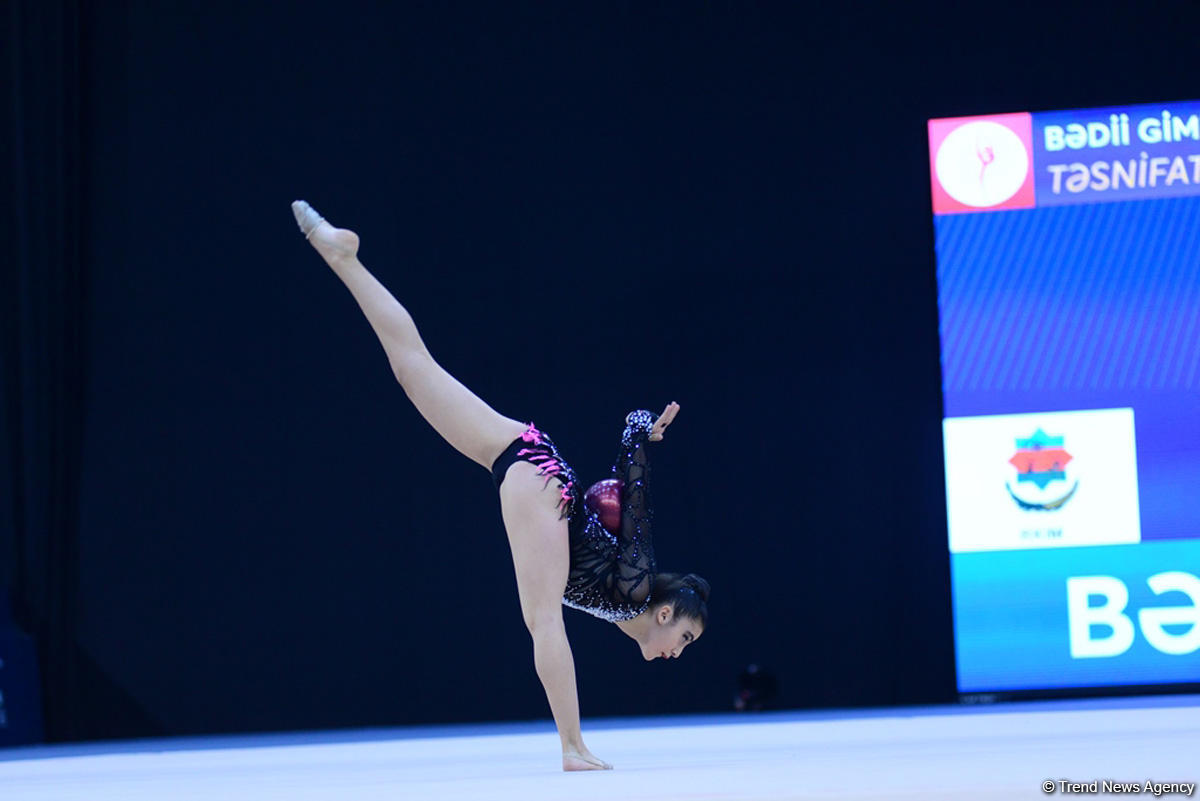 Second day of 25th Azerbaijan Championship in Rhythmic Gymnastics kicks off (PHOTO)