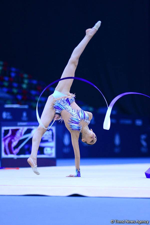 Second day of 25th Azerbaijan Championship in Rhythmic Gymnastics kicks off (PHOTO)