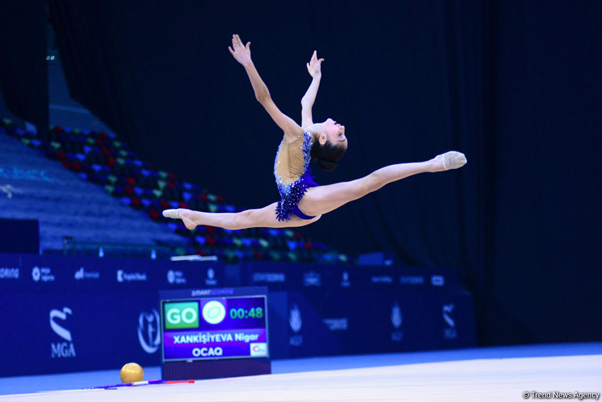 Second day of 25th Azerbaijan Championship in Rhythmic Gymnastics kicks off (PHOTO)