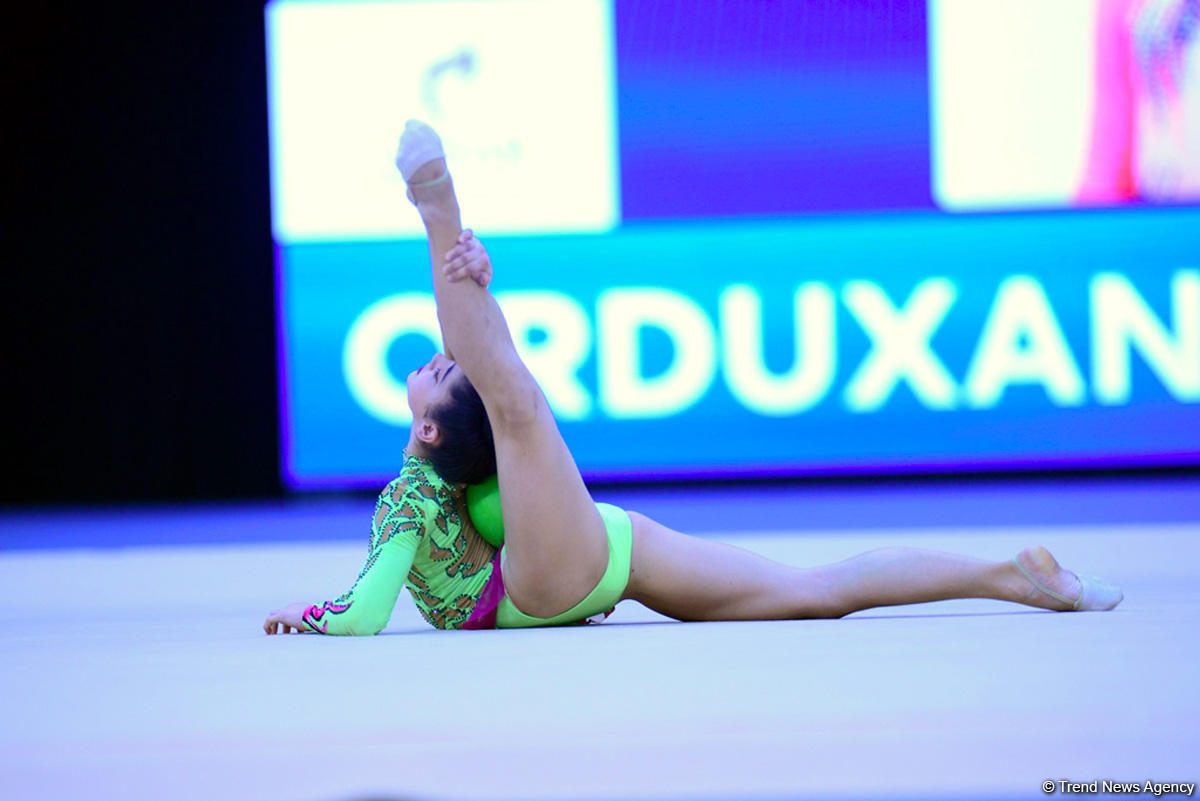 Second day of 25th Azerbaijan Championship in Rhythmic Gymnastics kicks off (PHOTO)