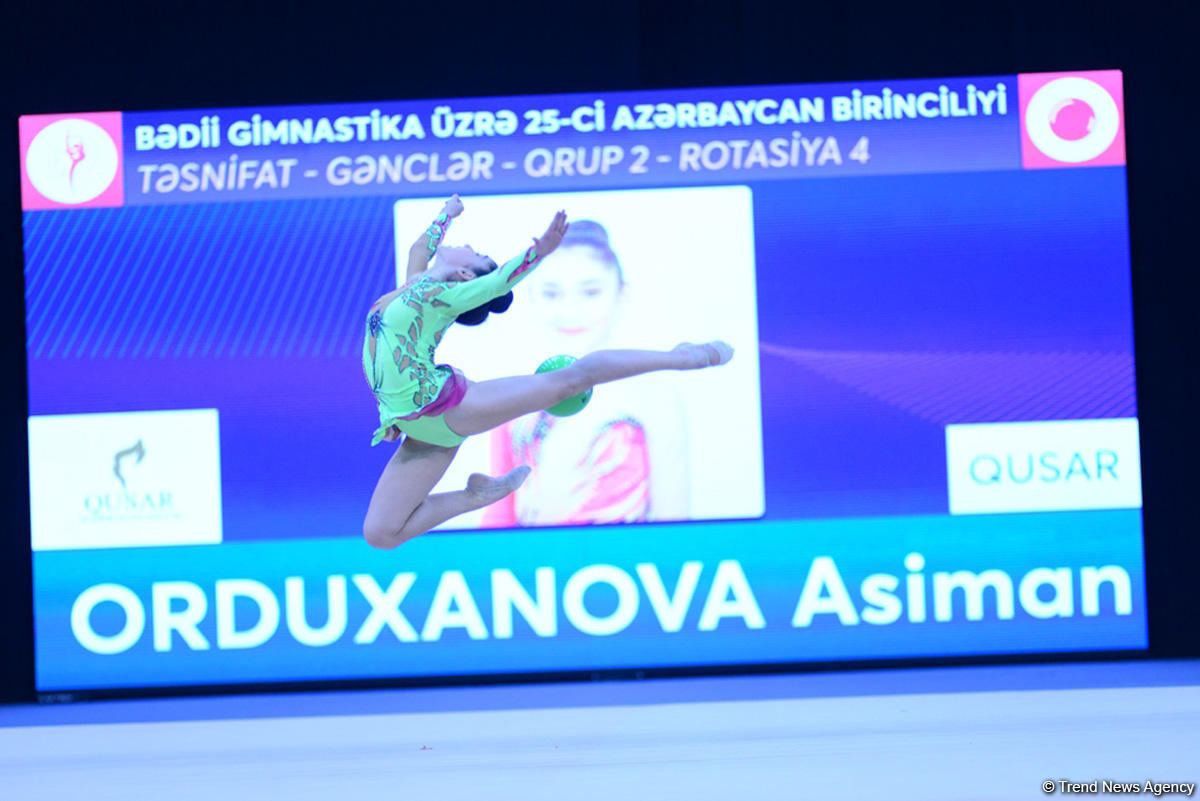 Second day of 25th Azerbaijan Championship in Rhythmic Gymnastics kicks off (PHOTO)
