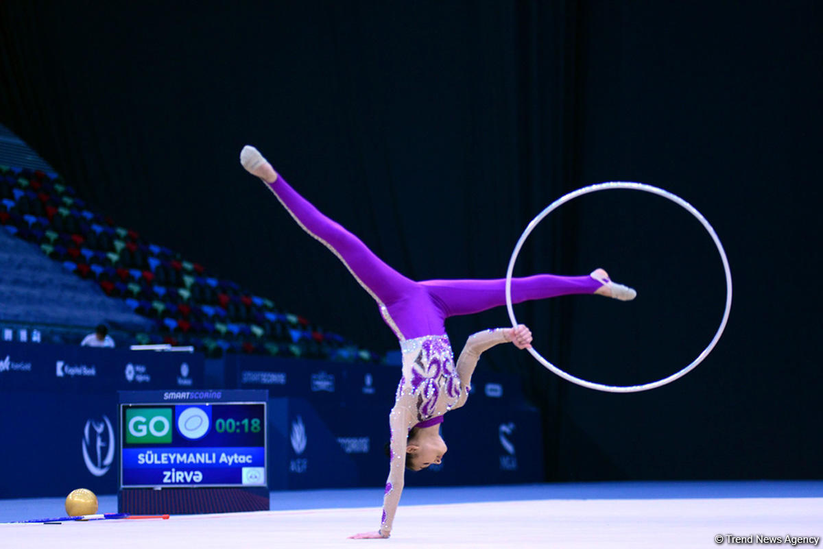 Second day of 25th Azerbaijan Championship in Rhythmic Gymnastics kicks off (PHOTO)