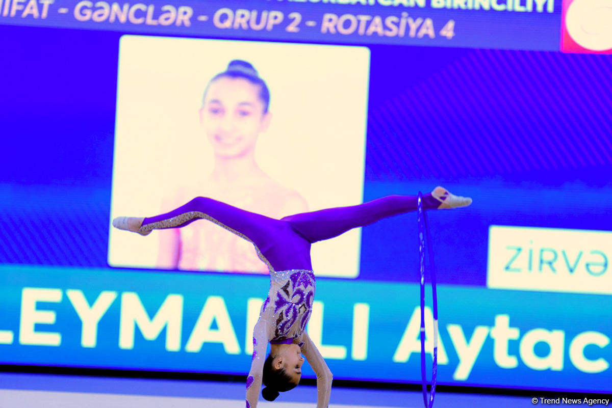 Second day of 25th Azerbaijan Championship in Rhythmic Gymnastics kicks off (PHOTO)