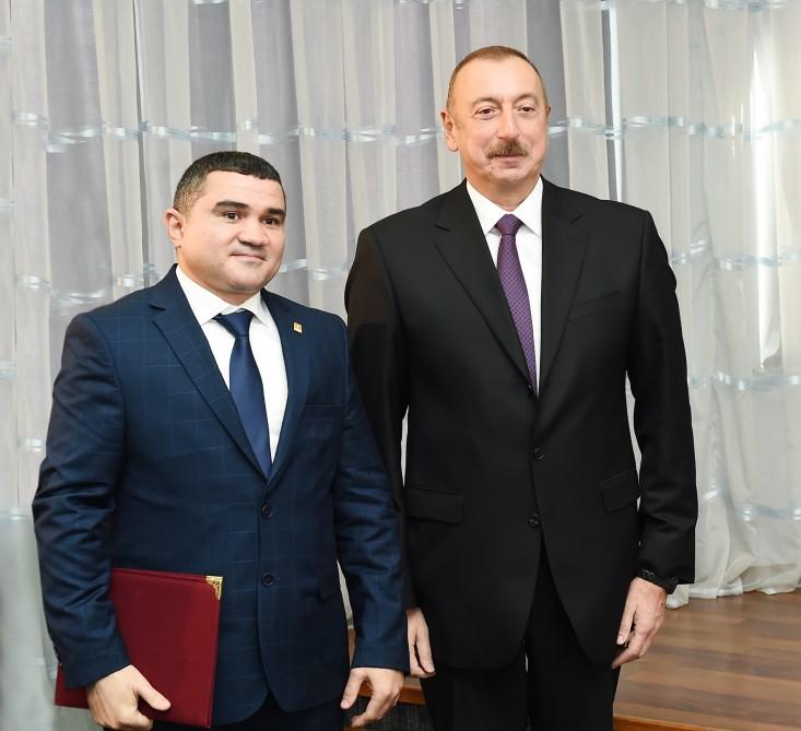 Azerbaijani president attends ceremony dedicated to 2018 sporting results (PHOTO)