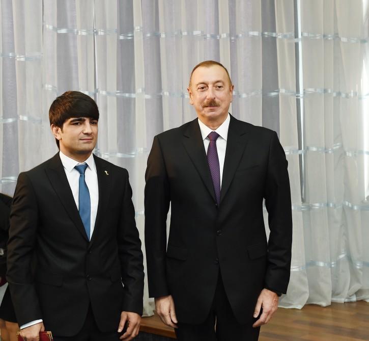 Azerbaijani president attends ceremony dedicated to 2018 sporting results (PHOTO)