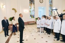 Azerbaijani president, first lady view newly-renovated Medical Rehabilitation Institute (PHOTO)