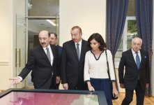 Azerbaijani president, first lady inaugurate building of National Museum of Art after overhaul (PHOTO)
