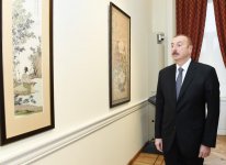 Azerbaijani president, first lady inaugurate building of National Museum of Art after overhaul (PHOTO)