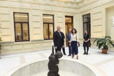 Azerbaijani president, first lady inaugurate building of National Museum of Art after overhaul (PHOTO)