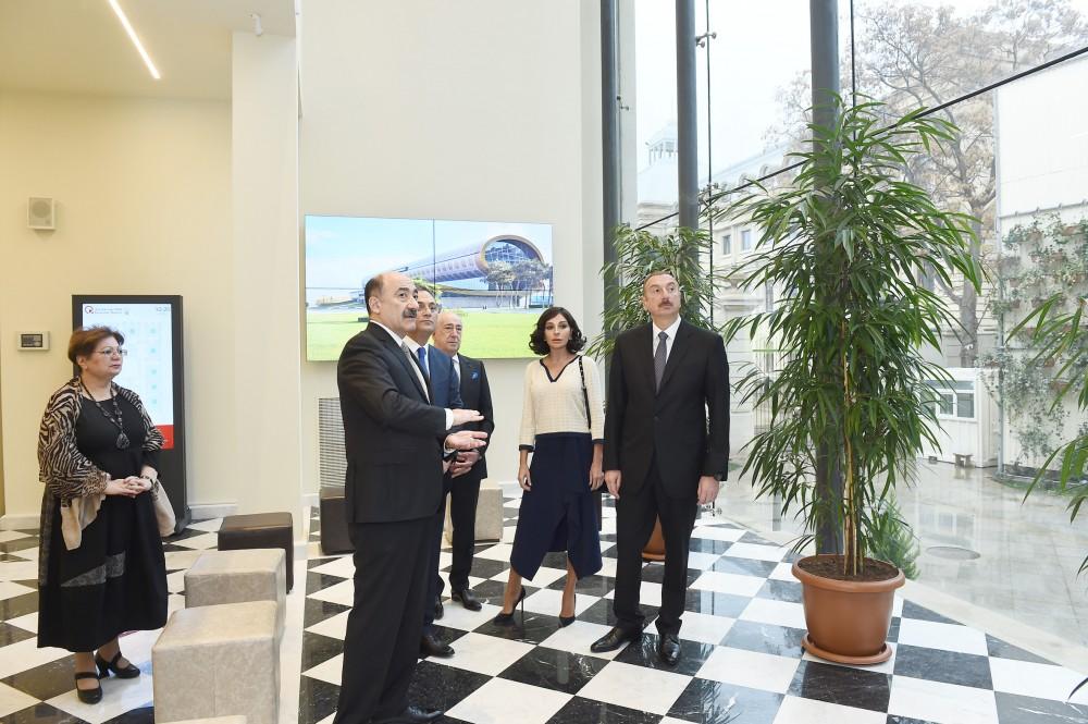 Azerbaijani president, first lady inaugurate building of National Museum of Art after overhaul (PHOTO)