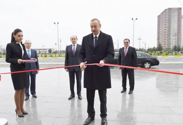 Azerbaijani president inaugurates new administrative building of Binagadi District Court (PHOTO)