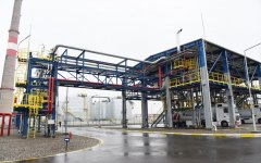 Azerbaijani president attends inauguration of facilities at Baku Oil Refinery (PHOTO)