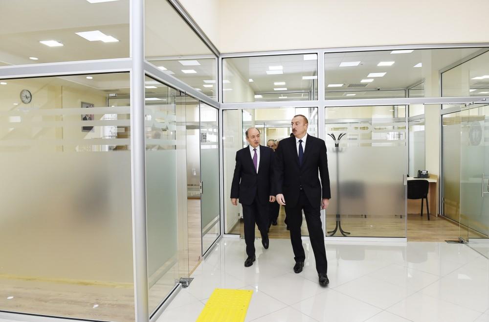 Azerbaijani president inaugurates new administrative building of Binagadi District Court (PHOTO)