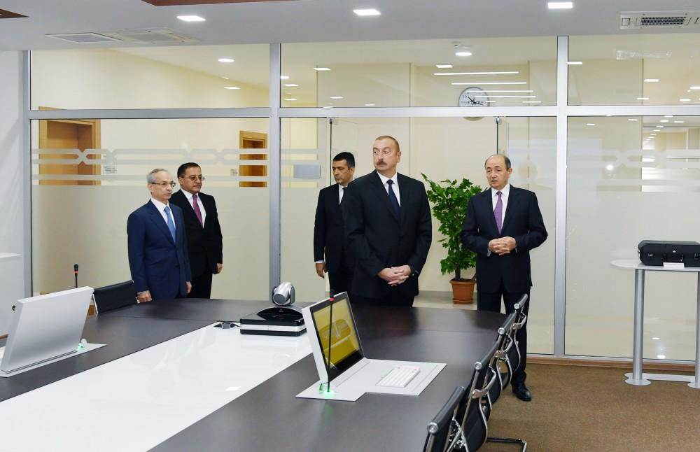 Azerbaijani president inaugurates new administrative building of Binagadi District Court (PHOTO)