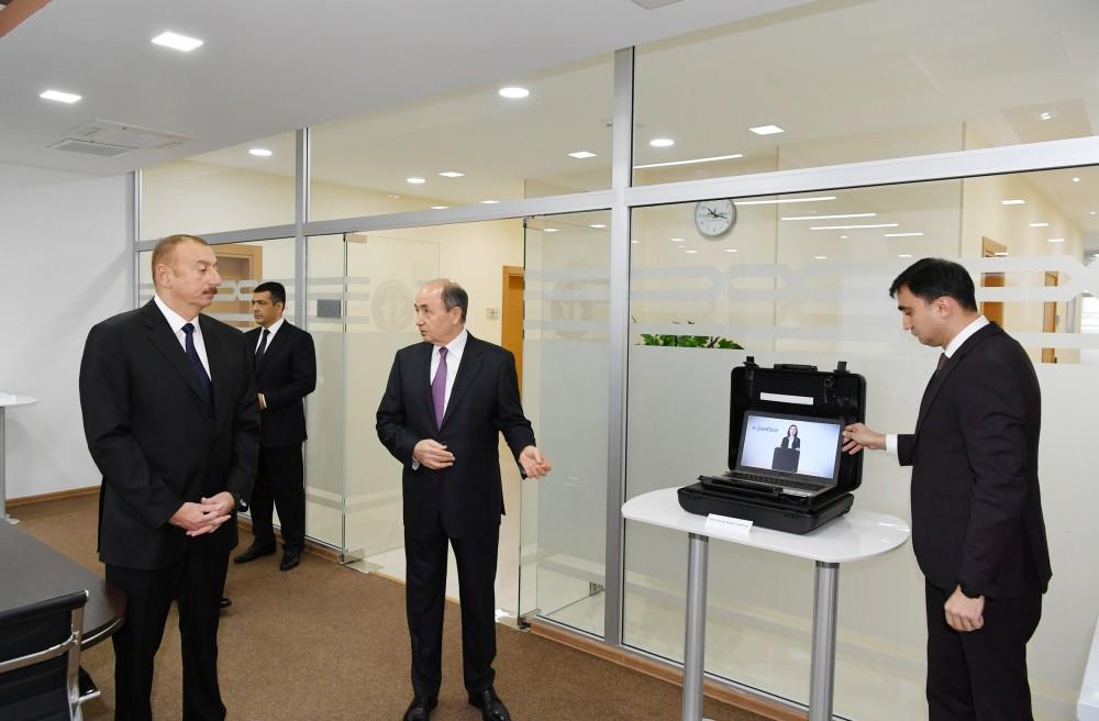 Azerbaijani president inaugurates new administrative building of Binagadi District Court (PHOTO)