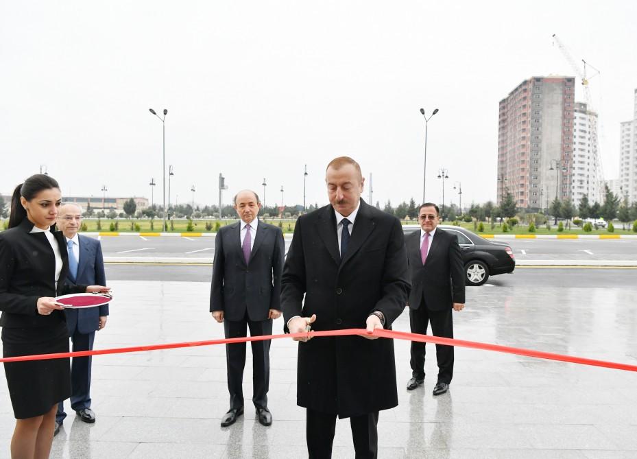 Azerbaijani president inaugurates new administrative building of Binagadi District Court (PHOTO)