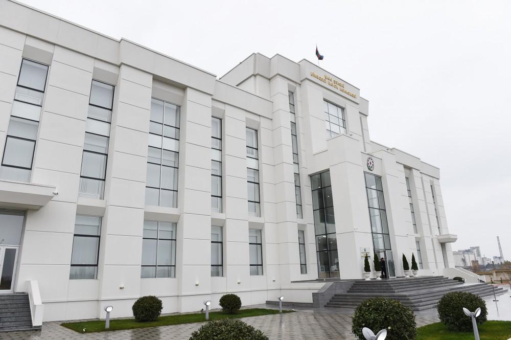 Azerbaijani president inaugurates new administrative building of Binagadi District Court (PHOTO)