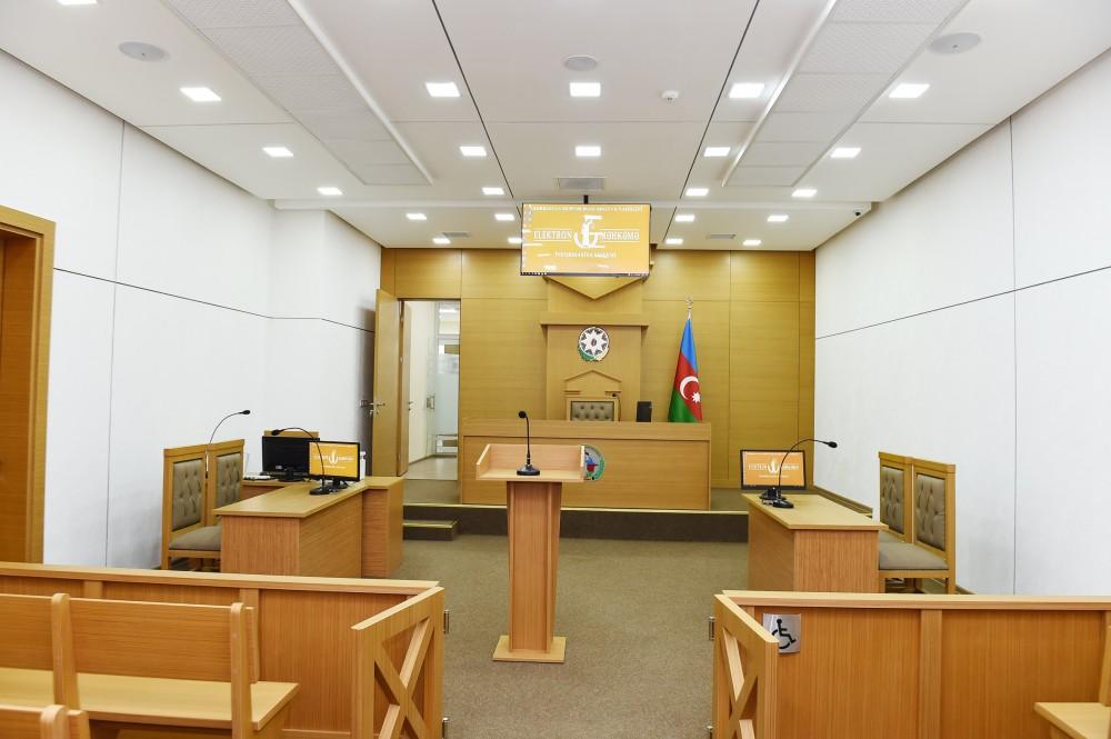 Azerbaijani president inaugurates new administrative building of Binagadi District Court (PHOTO)