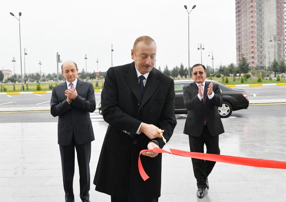 Azerbaijani president inaugurates new administrative building of Binagadi District Court (PHOTO)