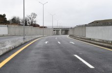 Azerbaijani president attends opening of road connecting Ziya Bunyadov avenue with Balakhani-Binagadi highway (PHOTO)