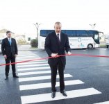 Azerbaijani president inaugurates new residence of real estate services (PHOTO)