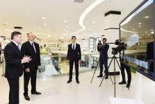 Azerbaijani president inaugurates new residence of real estate services (PHOTO)