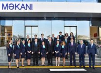 Azerbaijani president inaugurates new residence of real estate services (PHOTO)