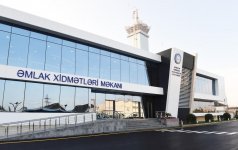 Azerbaijani president inaugurates new residence of real estate services (PHOTO)