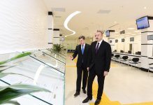 Azerbaijani president inaugurates new residence of real estate services (PHOTO)