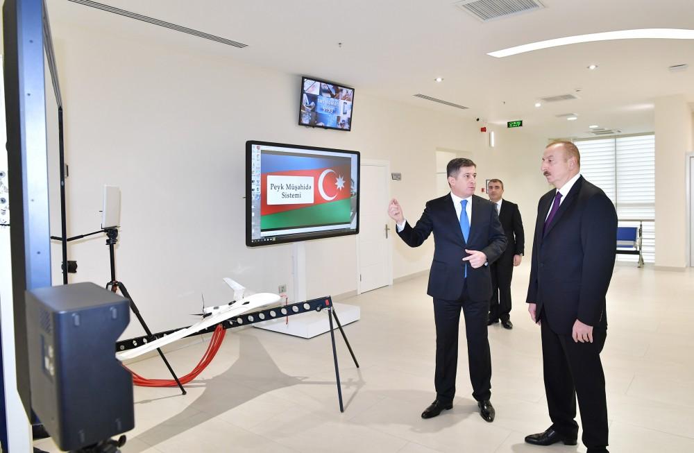 Azerbaijani president inaugurates new residence of real estate services (PHOTO)