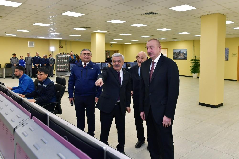 Ilham Aliyev attends inauguration of SOCAR carbamide plant (PHOTO)